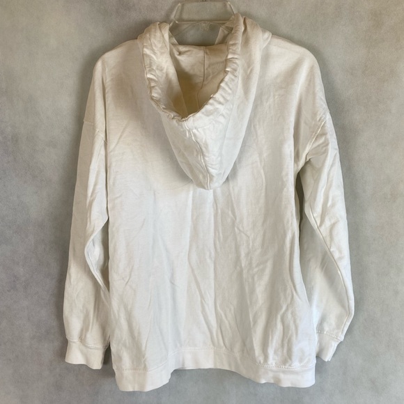 MISSGUIDED white tennis sports brushed back oversized hoodie - Picture 5 of 7